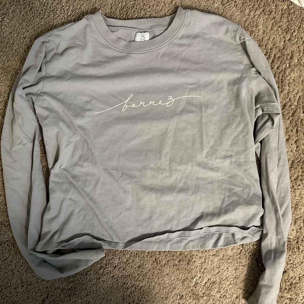 Barre3 Gray Long Sleeve Top